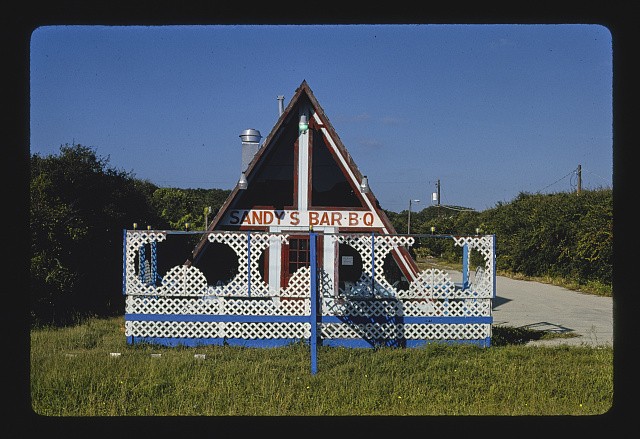 Photo:Crescent Beach Florida Sandy's Bar-B-Q Restaurant 1990s