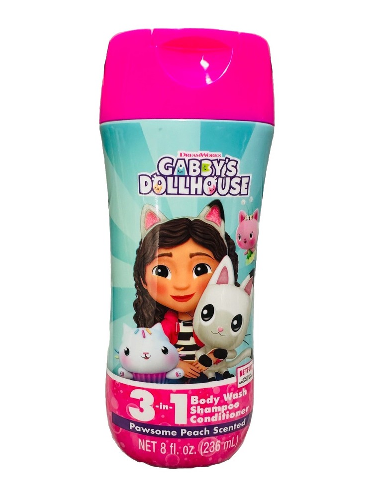 Dream Works Baby’s Dollhouse 3in1 Body Wash Shampoo Conditioner Paw-some Peach