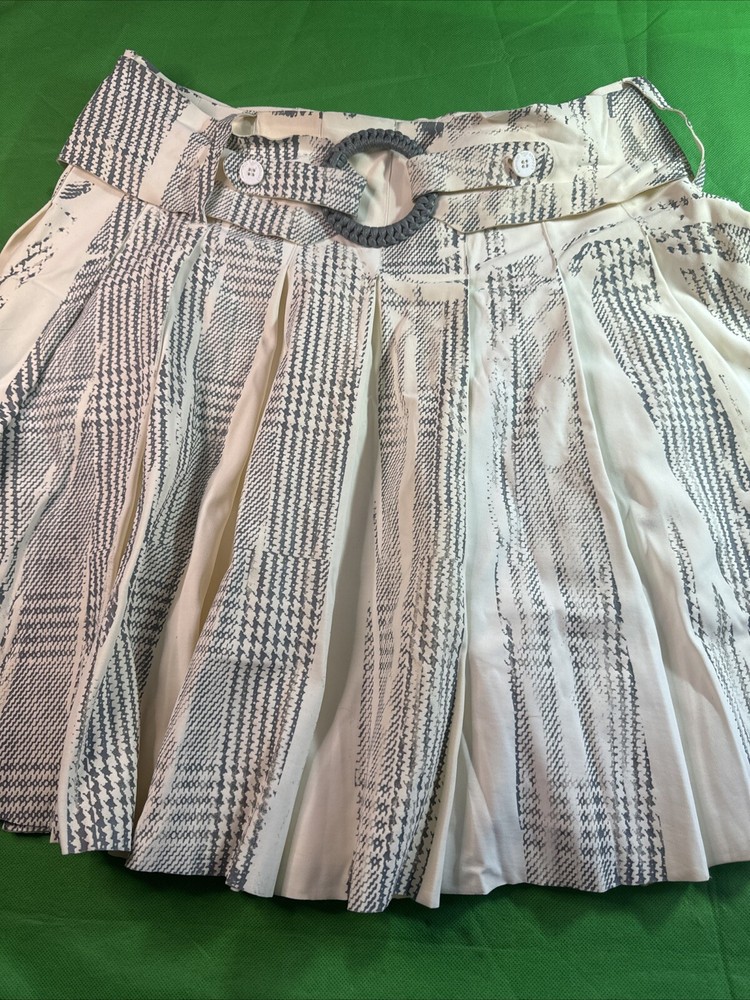 Vintage Emporio Armani Womens Skirt Silver size 44 ( USA10)Knee Length