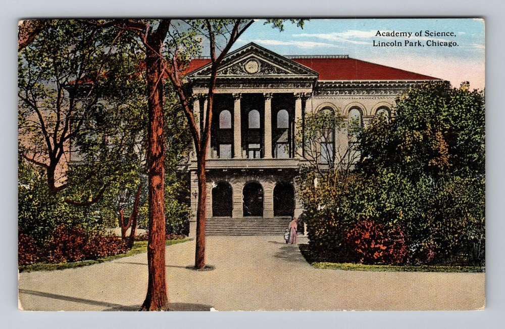 Chicago IL-Illinois Academy Of Science Lincoln Park Vintage Postcard-image