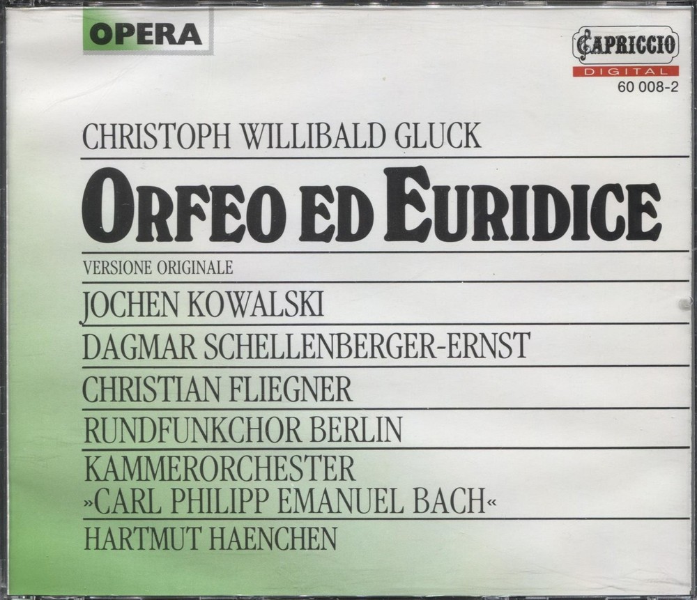 Various Artists, Gluck: Orfeo ed Euridice, audioCD