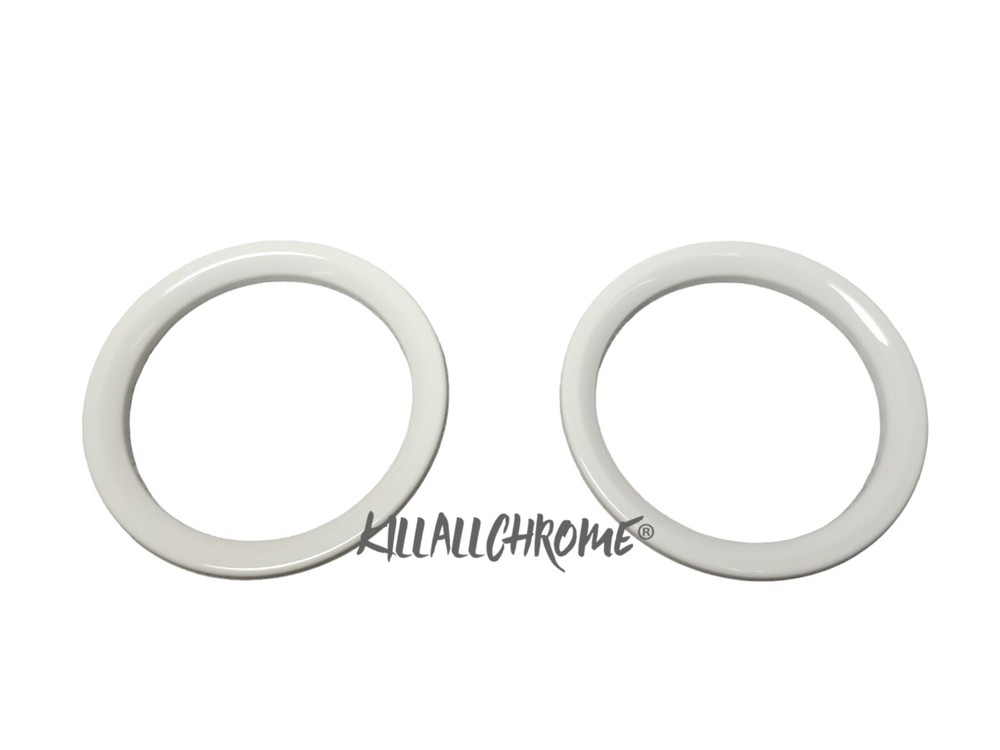 Gloss Air Vent Trim Covers Series 3 Fiat 500 Abarth 2007 - 2015 Gloss White 595