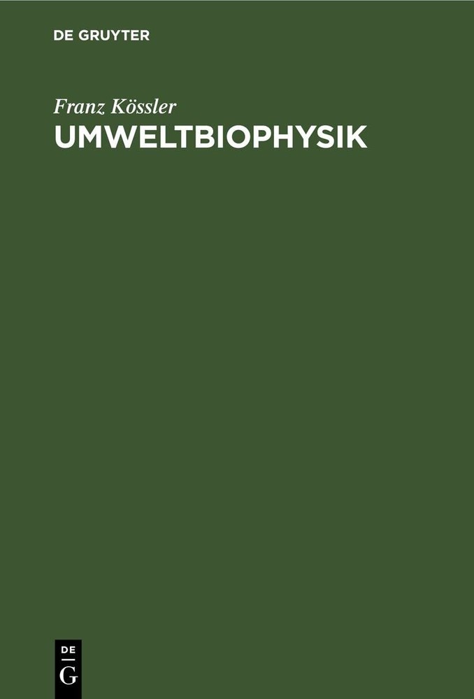 Franz Kössler Umweltbiophysik (Hardback)