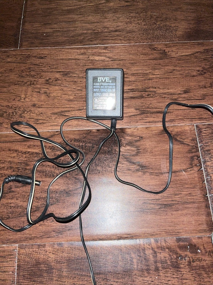 DVE DV-1220DC CLASS 2 TRANSFORMER 120VAC 60Hz 5W to 12VDC 200mA