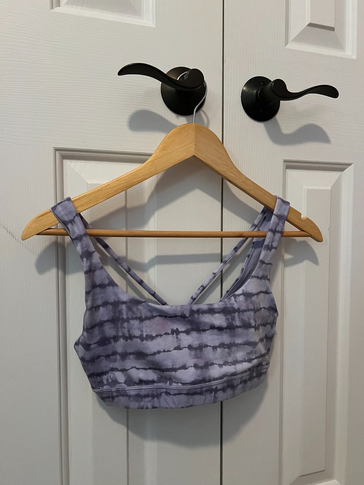 athleta lavender purple marbled sports bra size xs