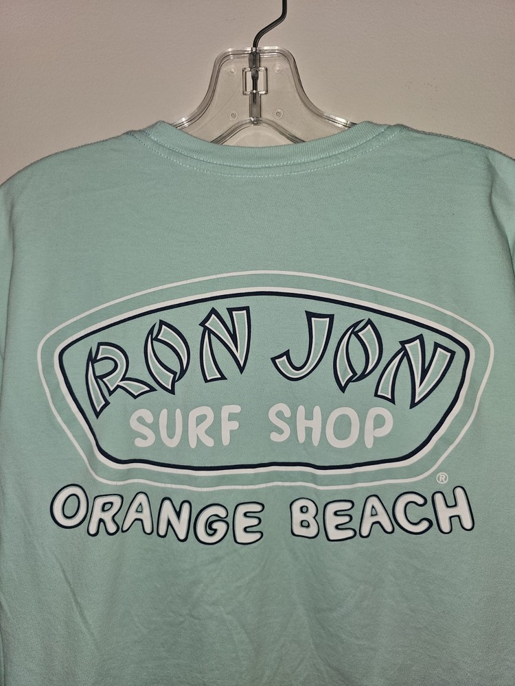 Ron Jon Surf Shop Orange Beach Xl Mens Blue Graphic Logo Short Sleeve Tee