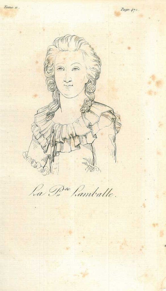 Portrait of Marie Therese Louise of Savoy, Princess of Lamballe