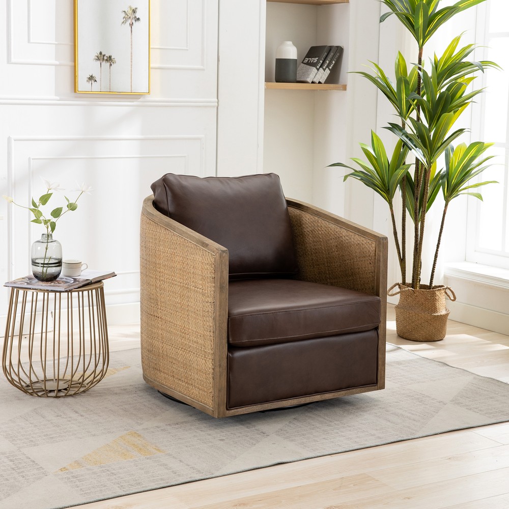 Clearance Swivel Barrel Chair with Discounted Pricing