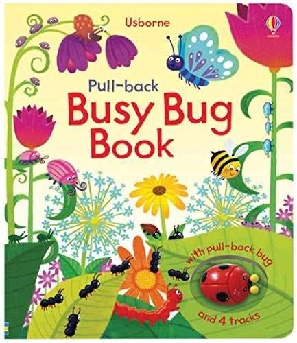 Pull-Back Busy Bug Book - Board book, by Fiona Watt - Very Good z