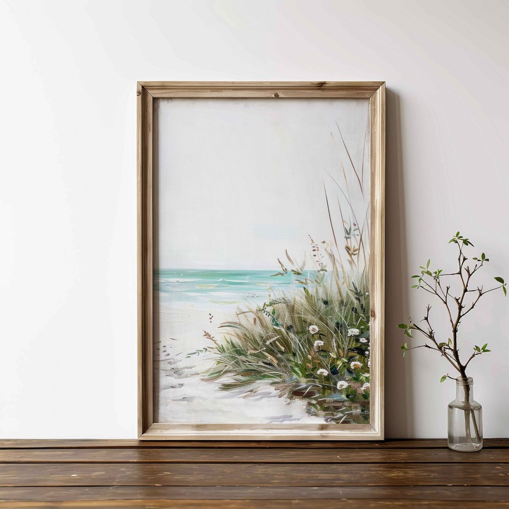 Beach Wall Art Serene Beach Decor Coastal Home Decor Beach House Decor Rustic