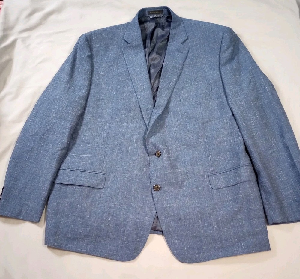 Ralph Lauren Blazer Mens 50 R Blue Wool Blend Sport Coat