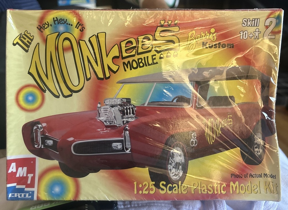 Vintage 2000 ERTL Monkees Mobile Model Kit #30259 1:25 Scale-New And Sealed