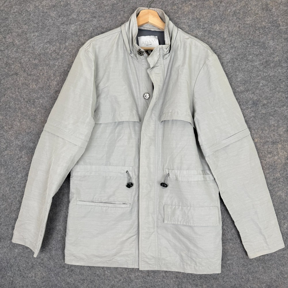 Adam Lippes Jacket Womens Large Vented Outdoor Rain Casual Full Zip Made in USA