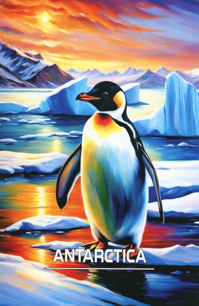 Antarctica (Address Side Blank) --New POSTCARD