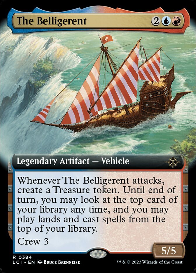 MTG Lost Caverns of Ixalan EXTENDED ART R The Belligerent #0384