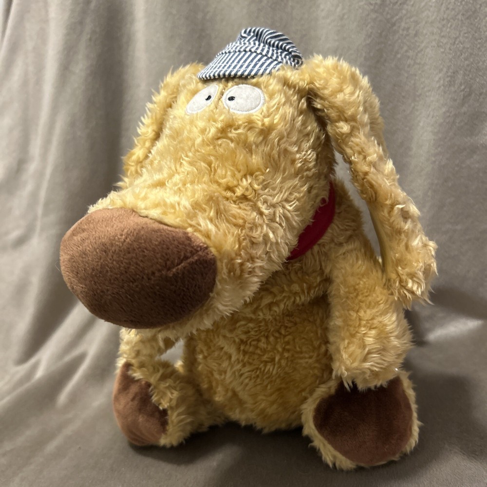 Kohls Cares Dog Train Engineer Plush Tan Puppy Stuffed Animal Sandra Boynton 13”