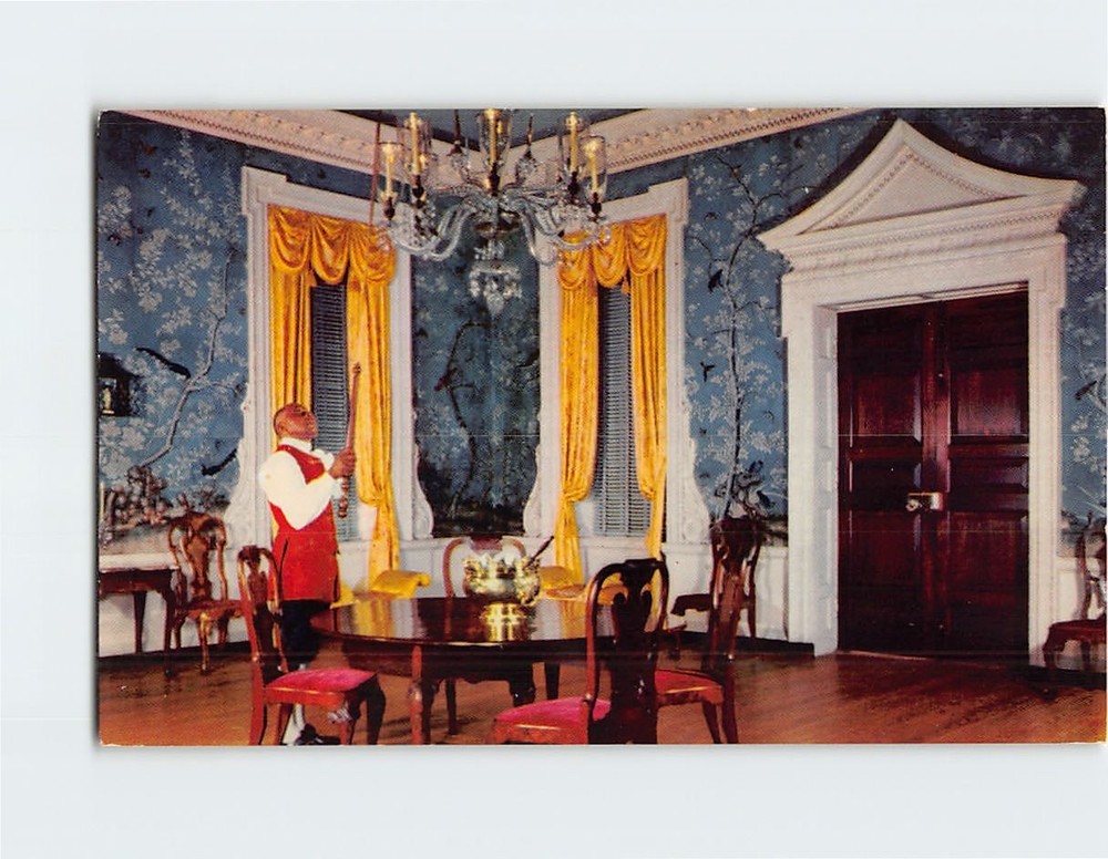 Postcard Supper Room Governor's Palace Williamsburg Virginia USA