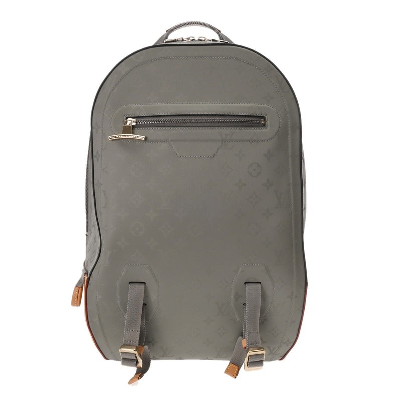 Louis Vuitton Monogram Titanium Backpack Gm Grey M43881 Men'S Canvas Daypack