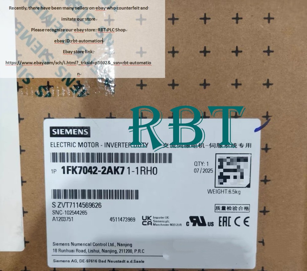 Siemens 1FK7042-2AK71-1RH0 Servo Motor brand new