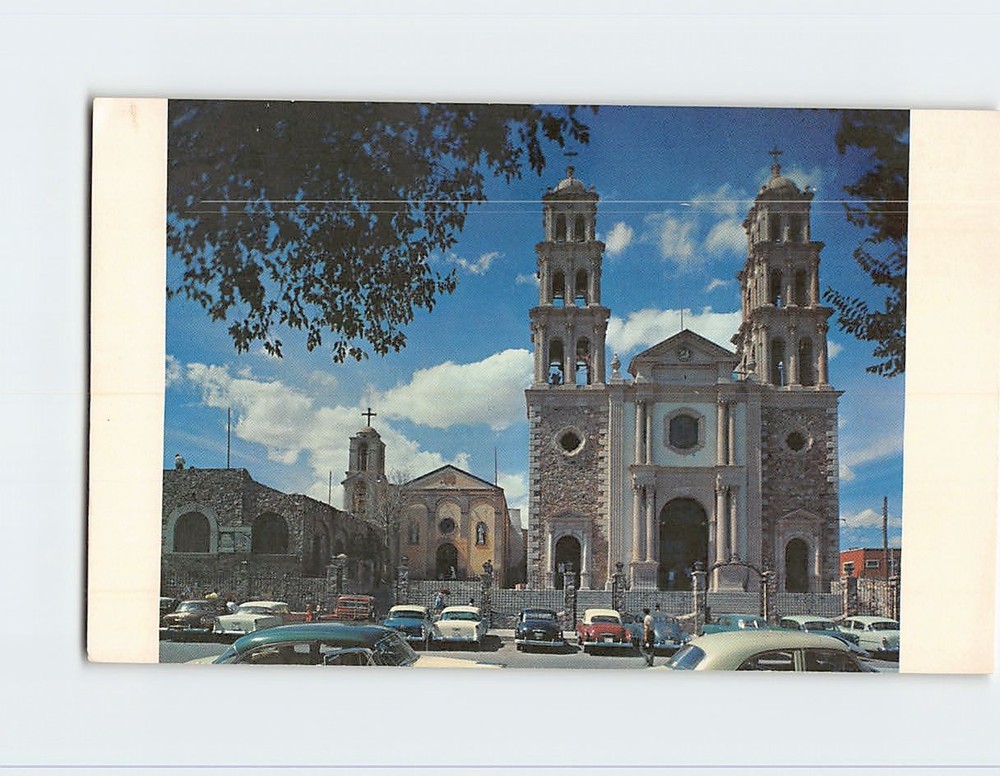 Postcard Cathedral of Juarez City and Mission of Our Lady of Guadalupe Mexico