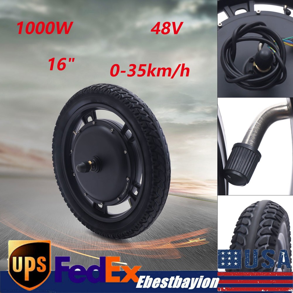 16 Inch 1000W 48V Front Wheel E-Bike Conversion Kit  