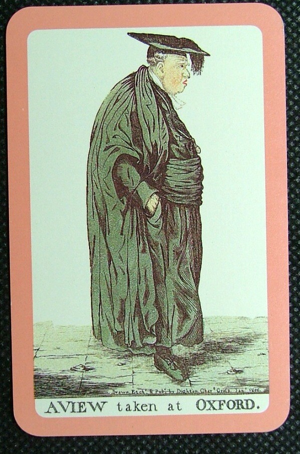 1 x Joker playing card A view taken at Oxford Robert Dighton B ZJ 622