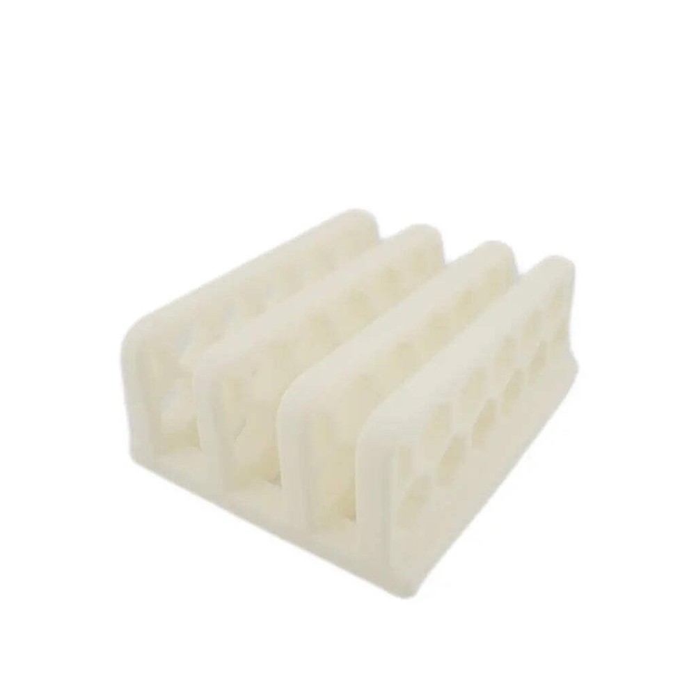 Vertical Laptop Dock - White Honeycomb Desk Dock