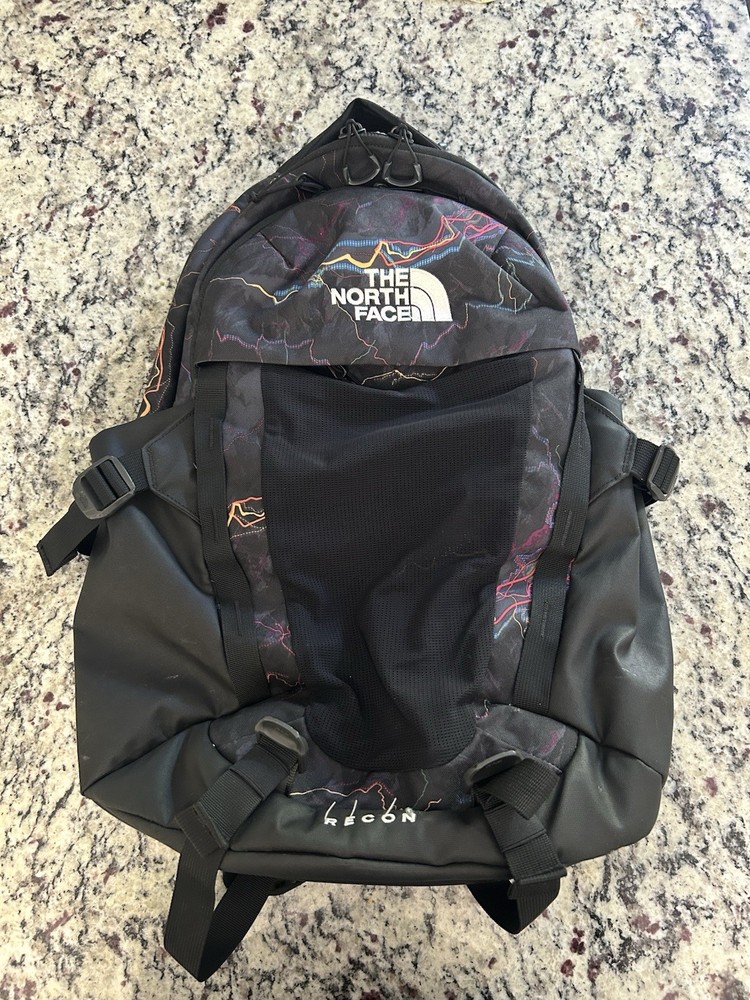 The North Face Recon Laptop Backpack in TNF Black Trail Glow