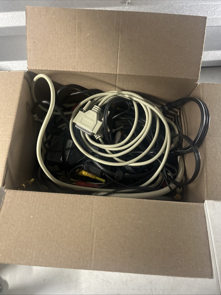 Large Lot of Vintage Computer Connector Cables / Components 10+ Pounds Untested