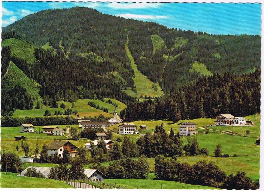 Germany Postcard Sommerfrische Werfenweng Gegen die Bischlinghohe