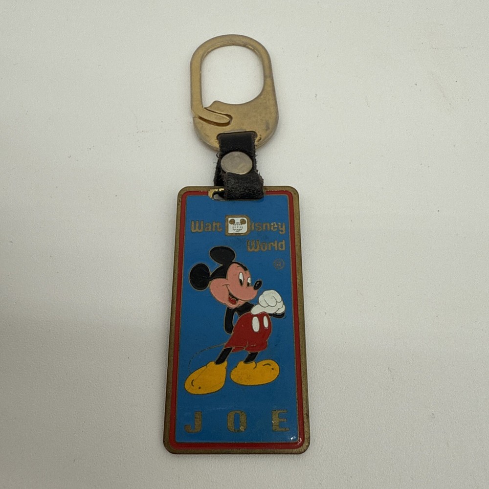 Vintage Mickey Mouse Joe Keychain from Walt Disney World