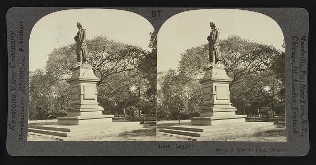 Photo:Schiller, statue in Lincoln Park, Chicago