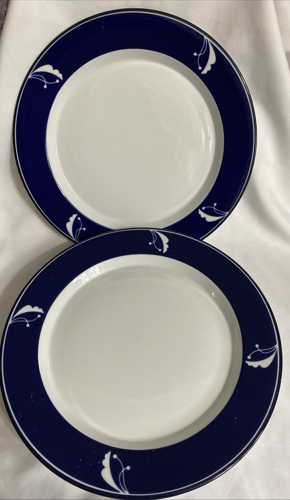 Dansk Flora Indigo Blue Bayberry Rimmed 11