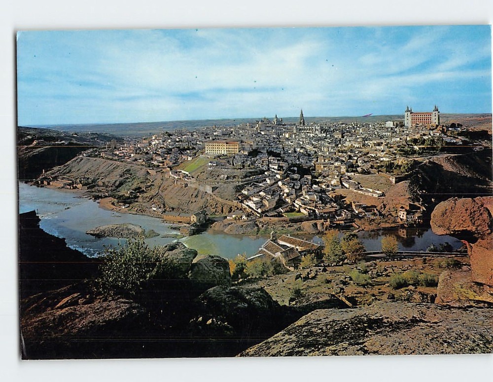 Postcard Aerial View Toledo Spain