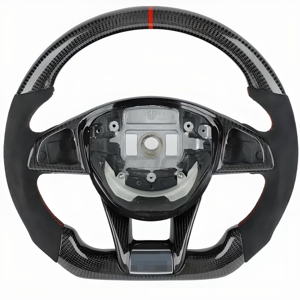 Carbon Fiber Steering Wheel Fit Mercedes-Benz AMG GT S C SL63 SL65 A45 CLA45