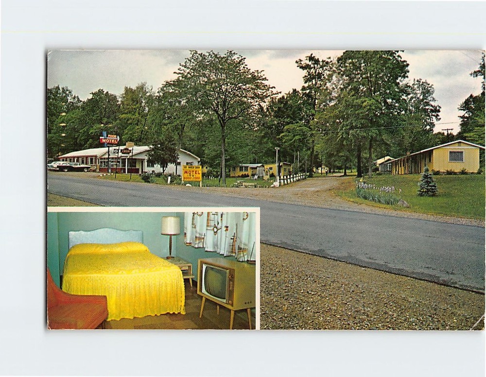 Postcard 101 Ranch Motel and Restaurant Galesburg Michigan USA