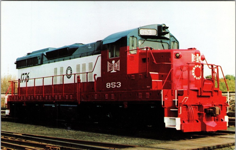 Bessemer And Lake Erie Railroad, Train, Transportation, Vintage Postcard