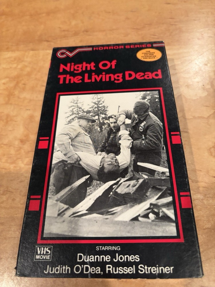 Night of the Living Dead (1968) VHS Congress Video 1986 Romero Horror Zombies