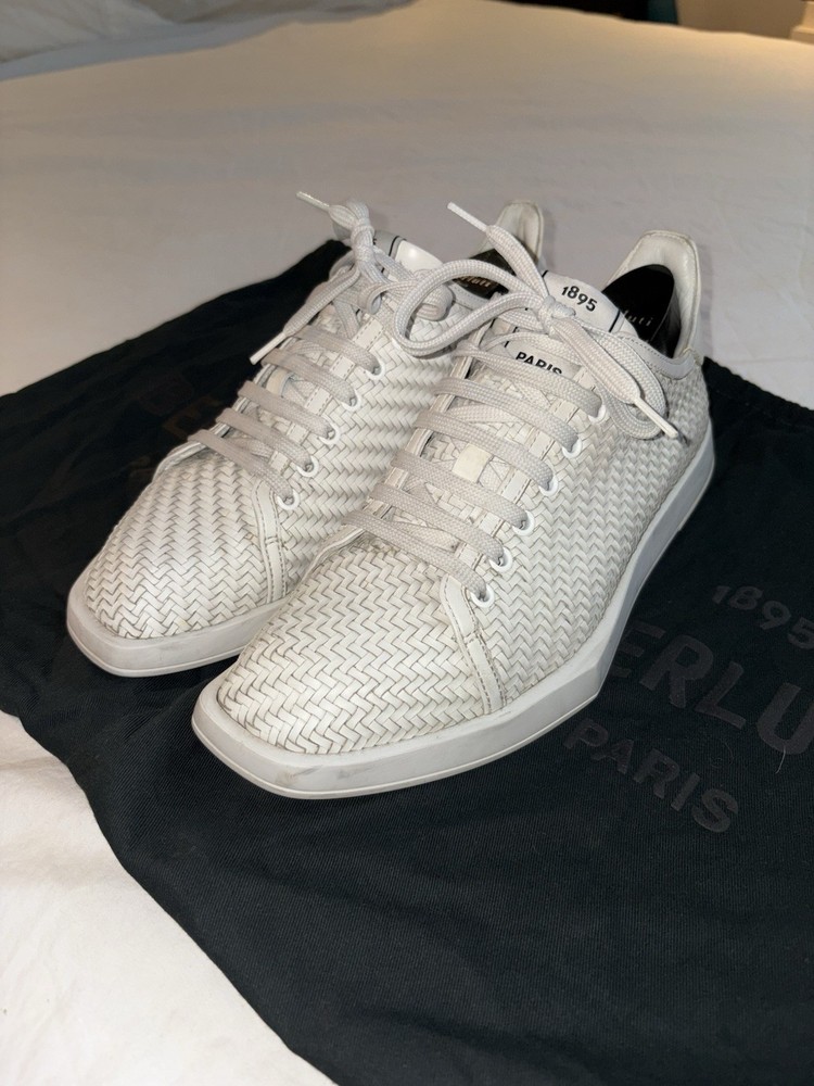 Berluti Stellar Calf Leather Braided Luxury Sneakers Size 8 US