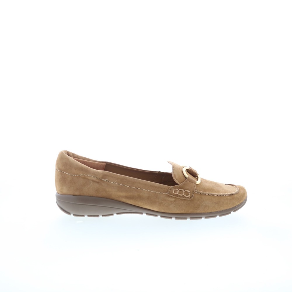 Easy Spirit Avienta SEAVIENTA Womens Brown Narrow Suede Loafer Flats Shoes 11