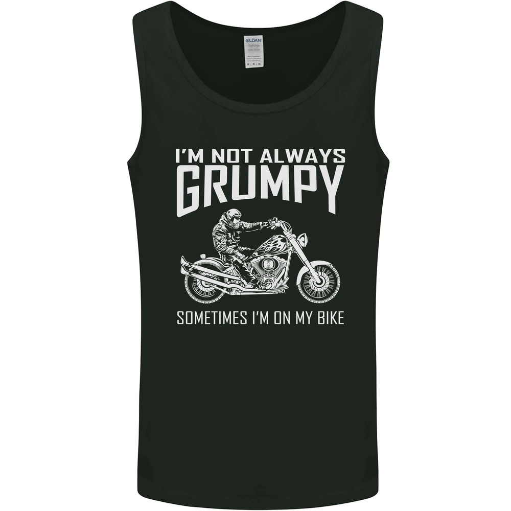Grumpy Motorbike Rider Men's Sleeveless Vest Tank Top
