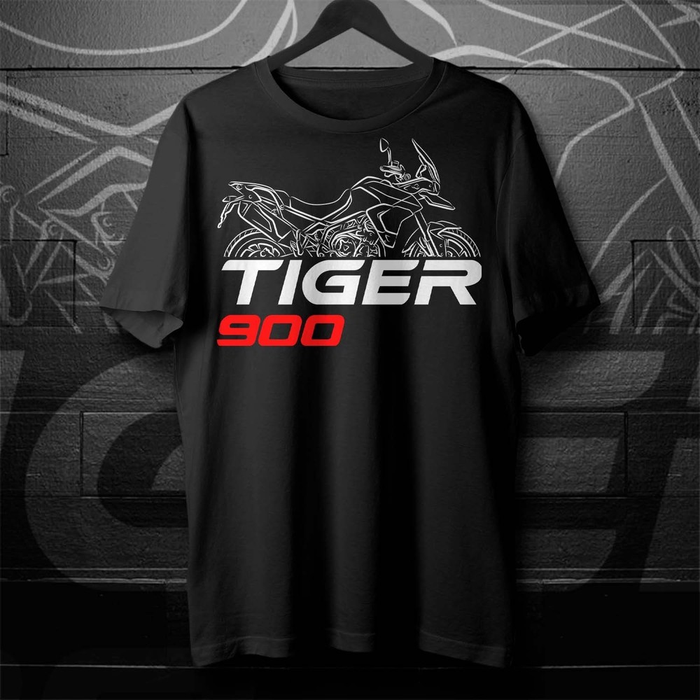 Biker T-Shirt for Fans of British Tiger 900 2020-2023 Motorcycle, ADV Riders