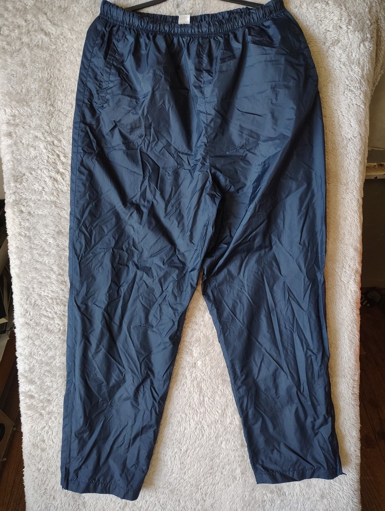 Vintage 90s Starter Windbreaker Swishy Track Pants XLarge with pockets, Leg Zip