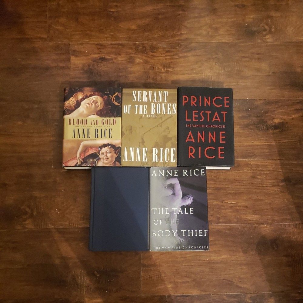 Anne Rice Mixed Book Lot Of 5 Hardcover Books Novel Vampire Mystery Adventure