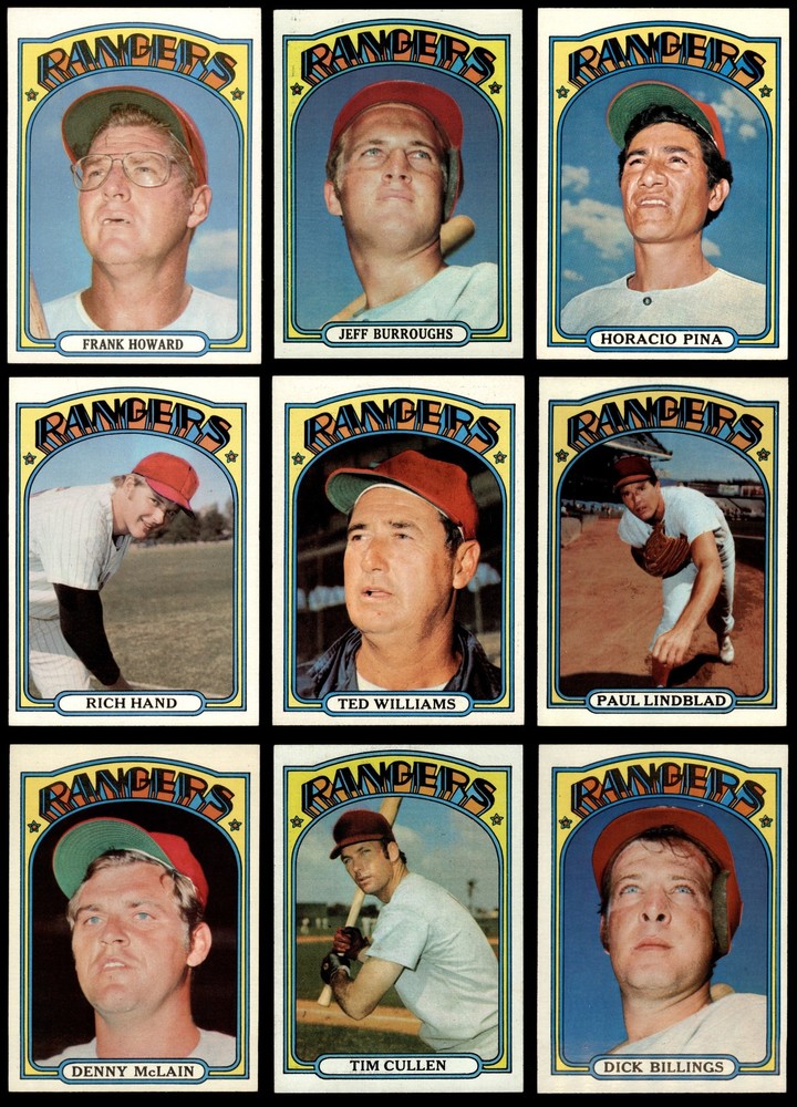 1972 Topps Texas Rangers Near Team Set 7 - NM 6969993 (20 / 28 cards)