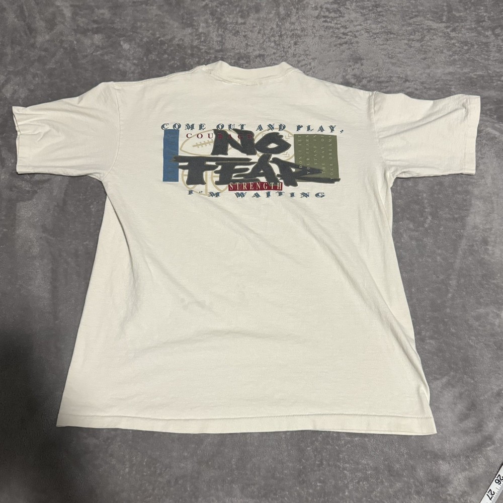Vintage No Fear Skate Grunge T Shirt Size Large
