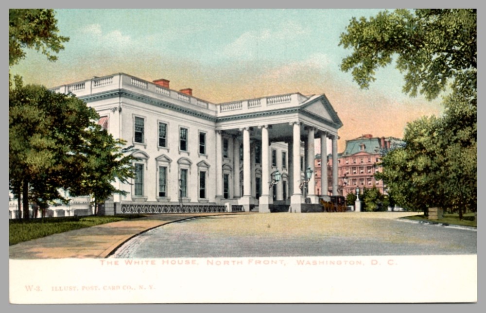 The White House North Front Washington D.C. UDB c1905 Antique UNP Postcard