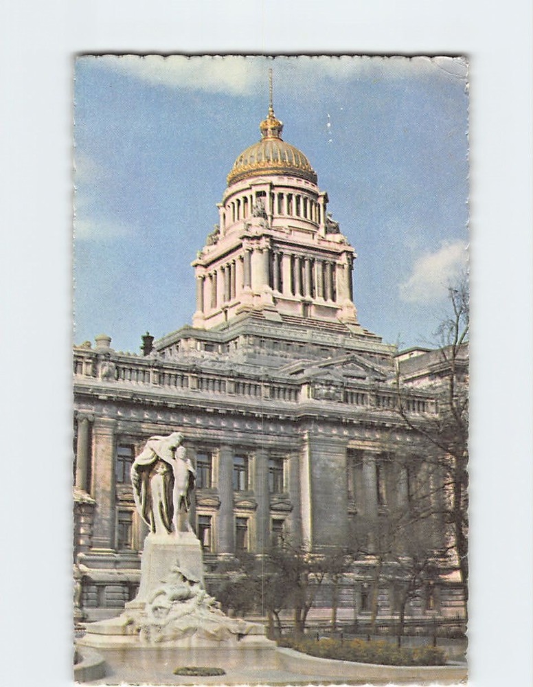 Postcard Palace of Justice Brussels Belgium