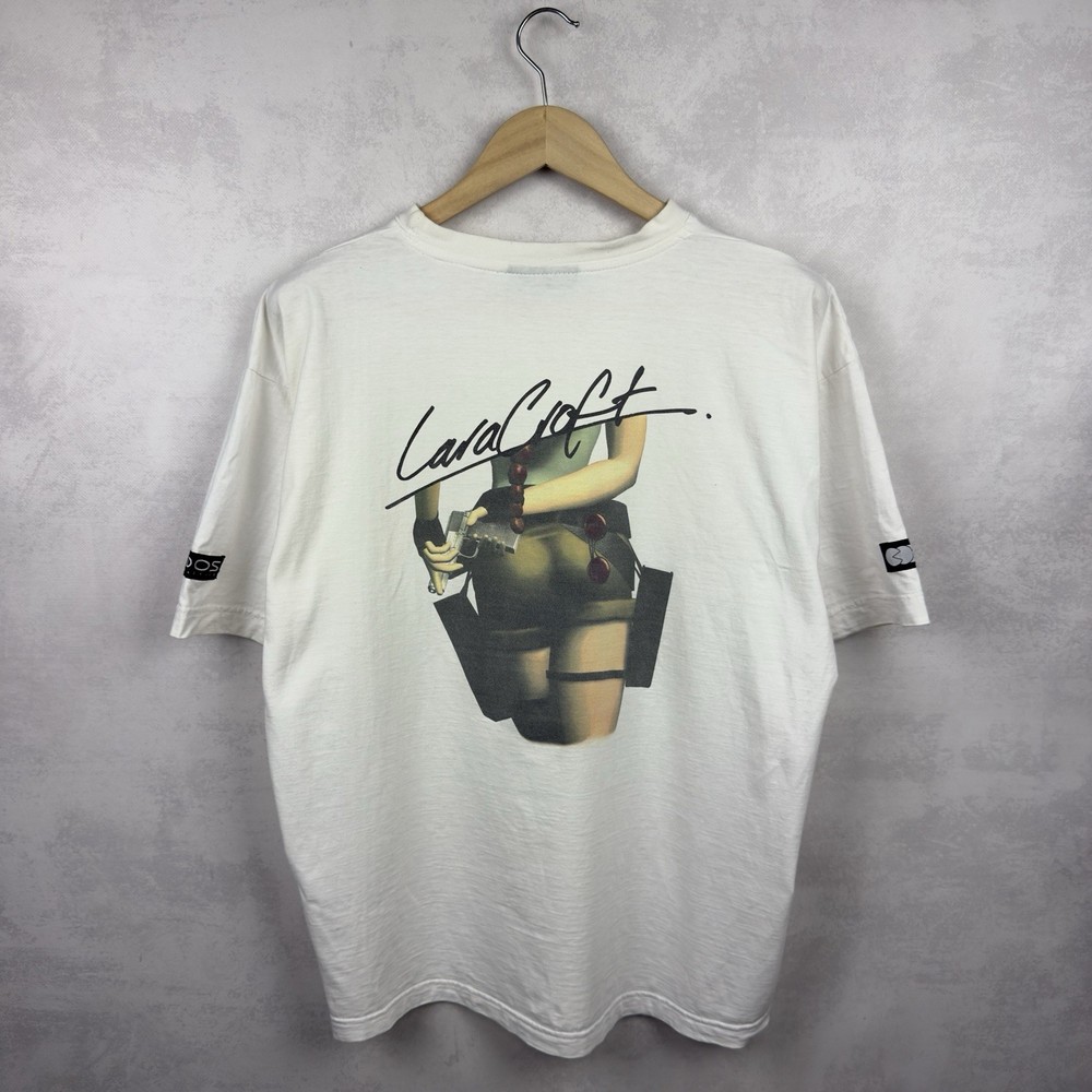 Vintage Tomb Raider The Last Revelation Lara Croft Eidos Rare T-Shirt Size L-XL