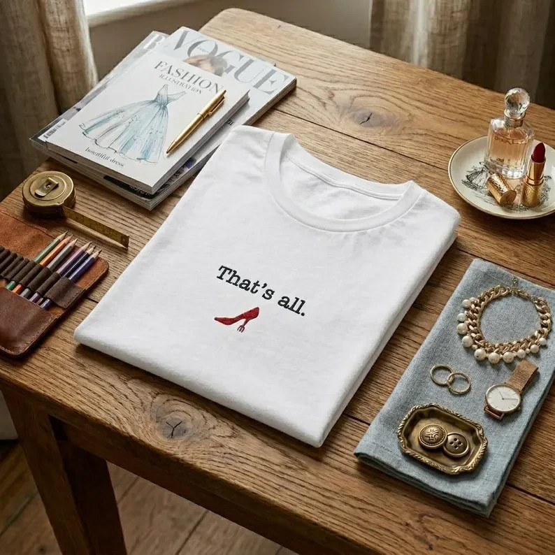 Embroidered Devil Wears Prada Embroidered T-Shirt- Free Shipping US